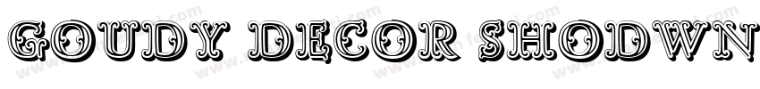 Goudy Decor ShodwnC字体转换